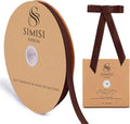Brown Velvet Ribbon 3/8'' 25 Yards by SIMISIRIBBON