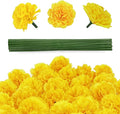 30 Pcs Artificial Marigold Flowers, Indian Wedding, DIY Wreath Garland by GOMALL