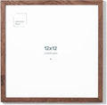 Opposite Wall - 12x12 in - Dark Solid Oak Wood Picture Frame - Lightweight by OppositeWall