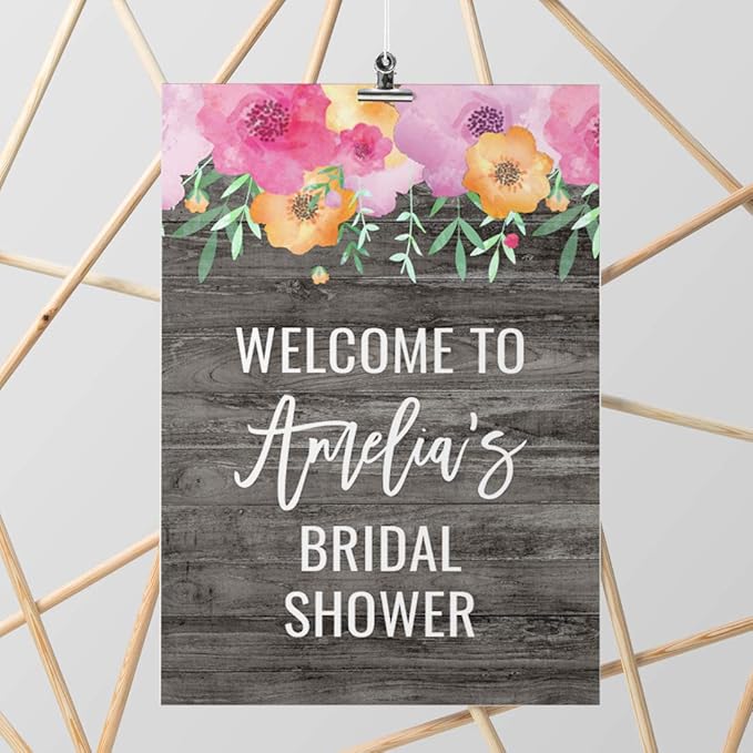 Andaz Press Personalized Extra Large Wedding Easel Board Party Sign, 12x18-inch - Image 2