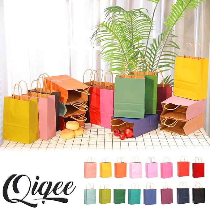 qiqee 200Pcs Paper Gift Bags - Image 8