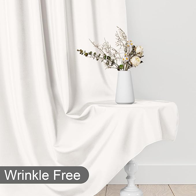 DWCN 10x8 FT Ivory Backdrop Curtains - Image 5