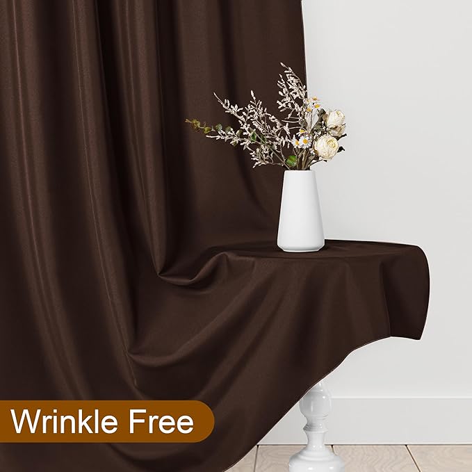 DWCN 10x8 FT Brown Backdrop Curtains - Image 5