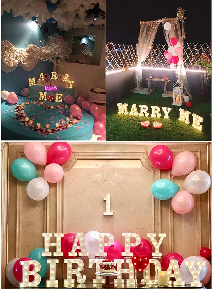MUMUXI Marquee Light Up Letters | Large Light Up Numbers | Battery Powered and - Image 6