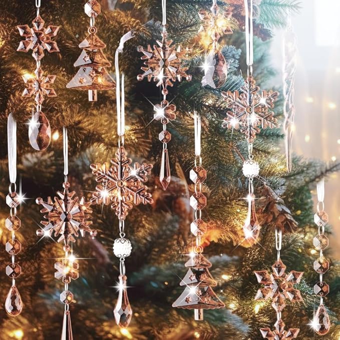 Lanpn 26pcs Christmas Ornaments Crystal Christmas Tree Decoration, Hanging by Lanpn