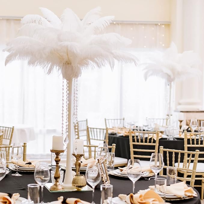 Maitys 90 Pcs Large Natural Ostrich Feathers Bulk 14-16 Inch 12-14 Inch 10-12 - Image 3