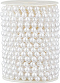 48 Feet Faux Pearl Beads Garland 8mm Craft String Pearls by Unknown