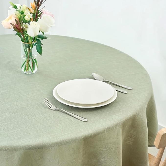 maxmill Lux Faux Linen Tablecloth - Image 3