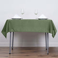 Efavormart 54x54 Moss Green Wholesale Linens Seamless Polyester Square Linen by efavormart