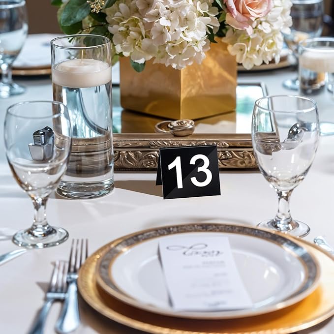 Table Numbers 1-25 Acrylic Restaurant Table Numbers Double Side Plastic Table - Image 5