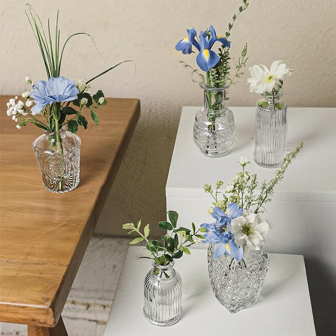 Glass Bud Vase Set of 16 Pcs Small Minimalist Vases - Image 8
