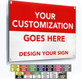 Custom Metal Business Signs, Personalized Aluminum Outdoor Signs, Waterproof by SpeedyOrders