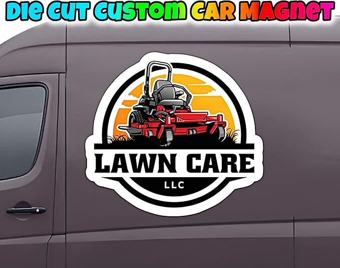 Die Cut Custom Car Magnet Sign | Personalized Logo - Image 3