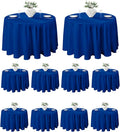 VidaFete Tablecloth 10 Pack 120inch Round Table Cloth Polyester, Stain Wrinkle by VidaFete