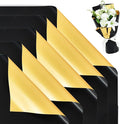 BEISHIDA 20Pcs Black and Gold Double Sided Floral Wrapping Paper Matte by Beishida