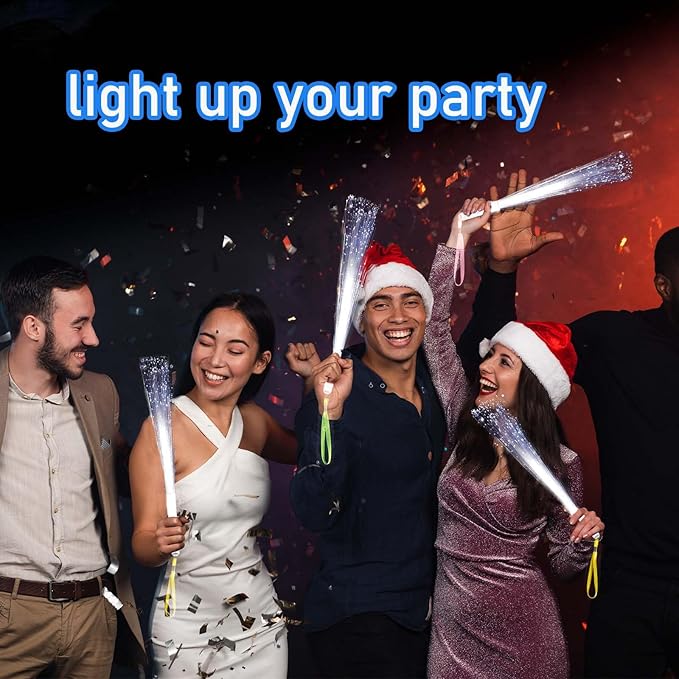 100Pcs White Fiber Optic Wands, 3 Models Wedding Sparklers, Glow Sticks Light - Image 6