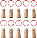 Aluan Wine Bottle Lights with Cork 10 Pack 20 LED Christmas Mini Fairy Lights by Aluan