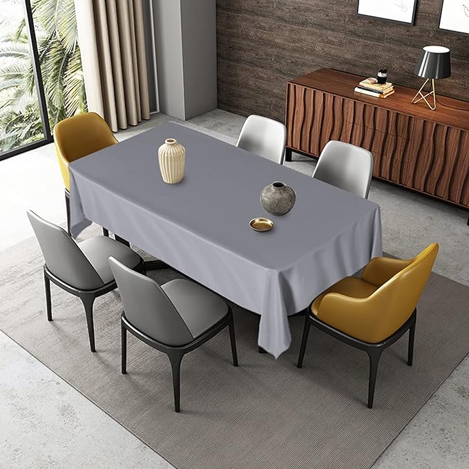 Fitable Rectangle Tablecloth Stain and Wrinkle Resistant Washable Polyester - Image 3