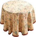 patdrea Designer Beige Tablecloth by Welcometopatdrea