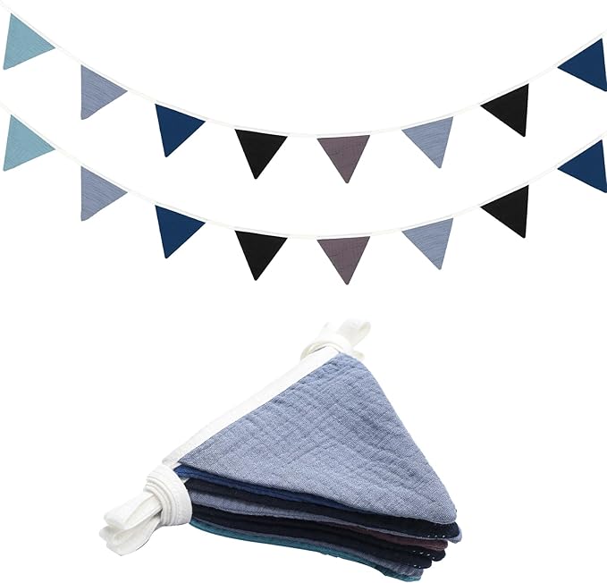 Oudain 15.5 ft Pennant Banner Flags, Each 7.75 ft by Oudain