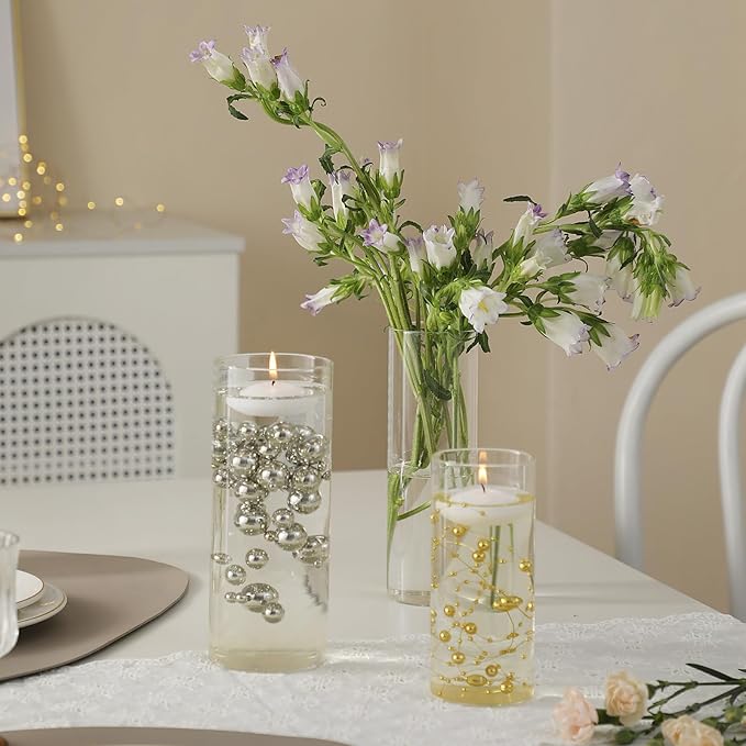 Set of 12 Glass Cylinder Vases for Centerpieces - Image 9