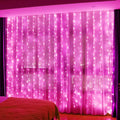 HXWEIYE 300LED Fairy Curtain Lights, 9.8x9.8Ft USB Plug-in 8 Modes Christmas by LightUpYourHomewHXWEIYE