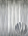 GOER 3.2 ft x 8.2 ft Metallic Tinsel Foil Fringe Curtains, Party Streamer by GOER