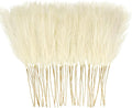 50PCS Faux Pampas Grass, 21.6" Short Artificial Pompous Grass Floral Fake by ObbsieDirect