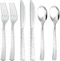 300Pieces Silver Plastic Silverware by Joyido