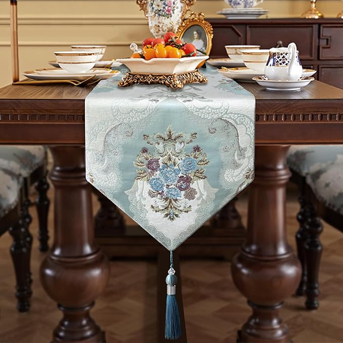 HeMiaor Retro Embroidery Pattern Table Runner - Image 6