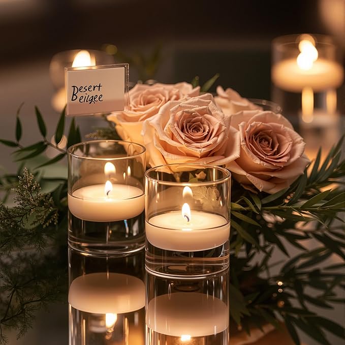 12pcs Small Glass Cylinder Vases - Image 7