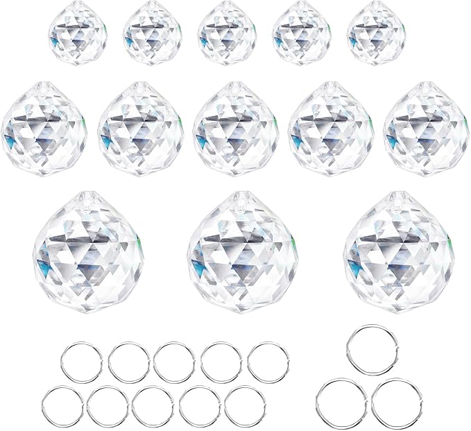 20mm/30mm/40mm Clear Crystal Balls Prism Sun Catcher - Image 5