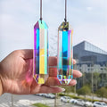 HDCRYSTALGIFTS 2PCS 5" Large Crystal Sun Catcher Prisms by HDCRYSTALGIFTS