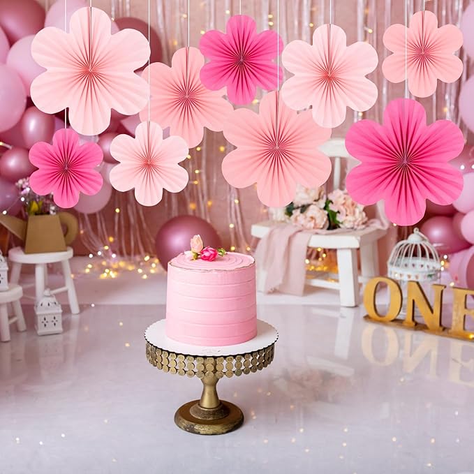 Easy Joy Hot Pink Paper Flowers Decorations - Image 5