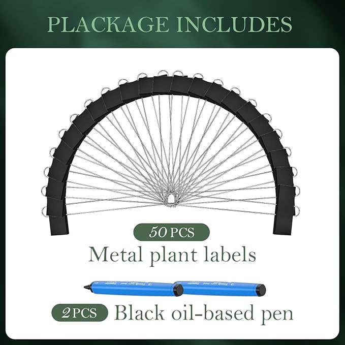 30 Pack Metal Plant Labels for Outdoor Garden Waterproof Plant Markers - Image 6