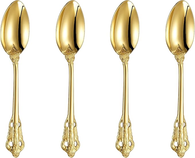 KEAWELL Luxury 6.3" Teaspoons, 18/10 Stainless Steel, Gorgeous Small Spoons by KEAWELL