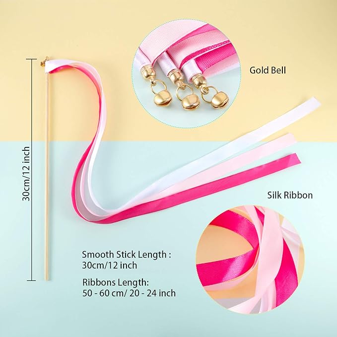 Boao 40 Pieces Mixed Color Ribbon Sticks - Image 5