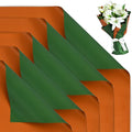 BEISHIDA 20Pcs Green and Brown Double Sided Floral Wrapping Paper Matte by Beishida