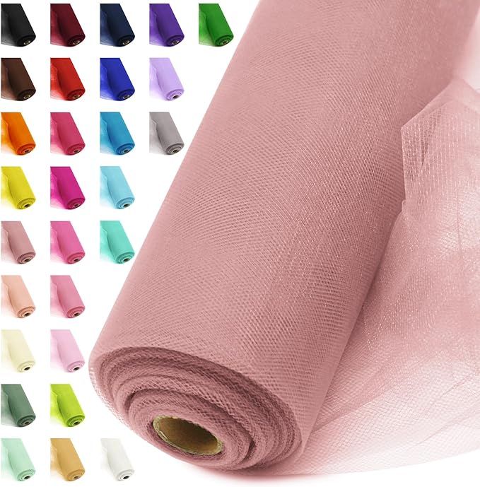 54" by 20 Yards Tulle Fabric Rolls Tulle Ribbon Tutu Spool Bolt by AblemeDeco