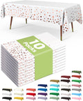Pureegg Plastic Table Cloth Disposable 10 Pack, 54 x 108 Inch Table Cloths by Pureegg