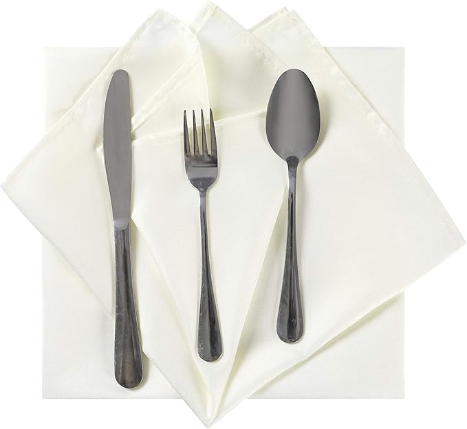 Cloth Napkins 17x17 inch Washable Polyester Dinner Napkins Soft Table Napkins - Image 4