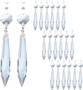 HDCRYSTALGIFTS 20Pcs Chandelier Icicle Crystal Prisms by HDCRYSTALGIFTS