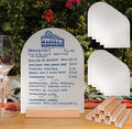 Frosted Blank Arch Acrylic Sign by ORGANTEAM