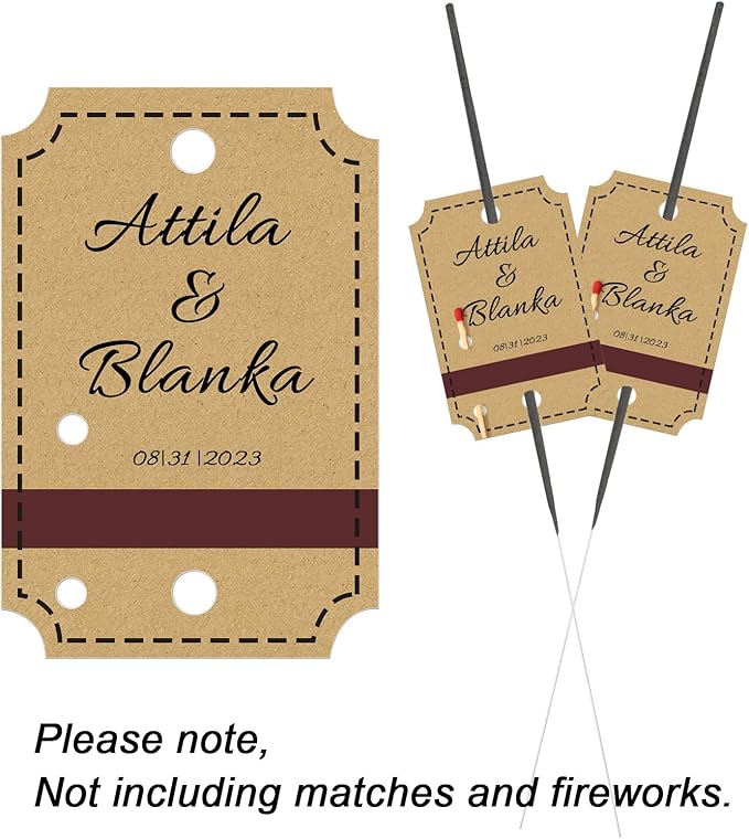 Sinseike Personalized Sparkler Tags - Image 3
