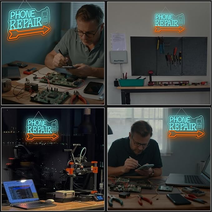 Looklight Phone Repair Neon Sign Dimmale Neon Lights - Image 2