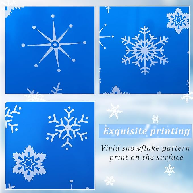Skylety 40 Pieces Snowflake Balloons Bulk Winter Transparent Snowflake Latex - Image 3