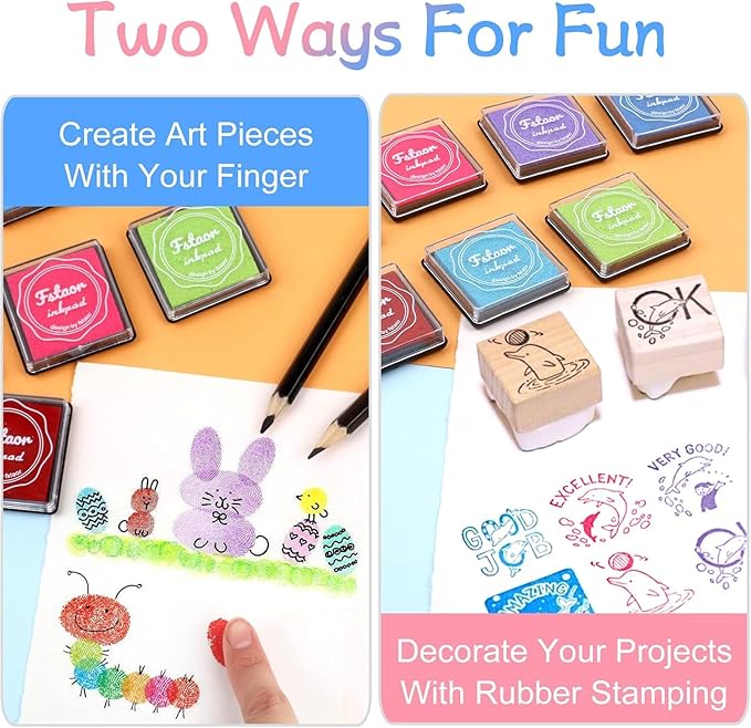 MOYBMG 20 Colors Washable Ink Pads - Image 4