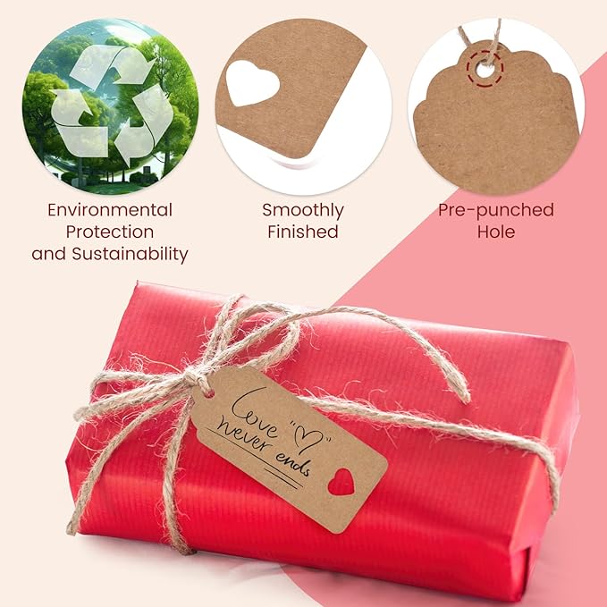 SallyFashion 200Pack Gift Tags - Image 5