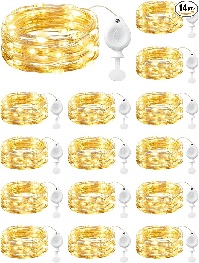 Brightown 14 Pack LED Fairy Lights Battery Operated String Lights, 7ft 20LED by Brightown