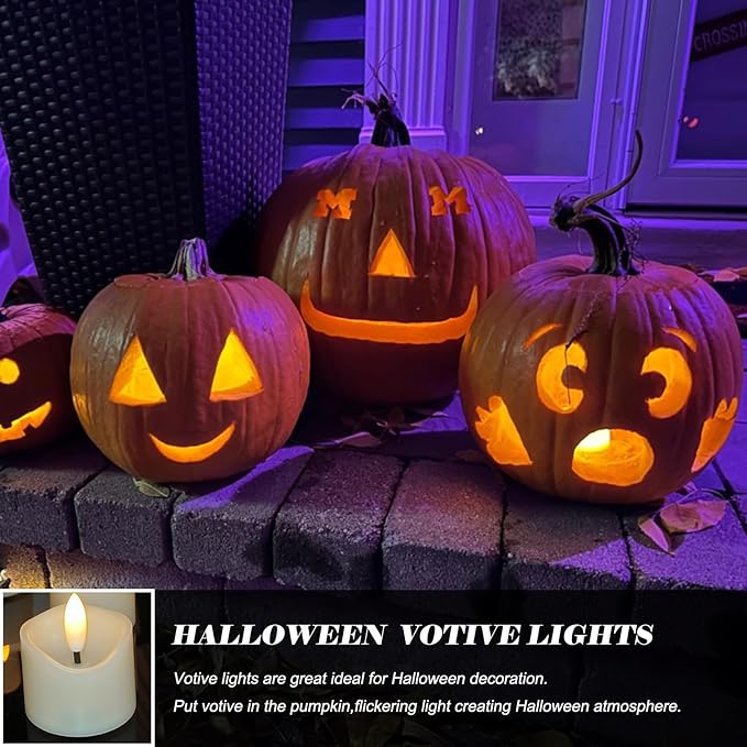 48 Pack Battery Operated Votive Candles 1.5 x 1.67 inches Flameless Votive - Image 6